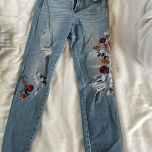 Abercrombie embroidered jeans